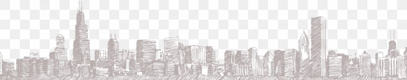 City Cartoon, PNG, 1500x299px, Chicago, Blackandwhite, City, Human Settlement, Sky Download Free