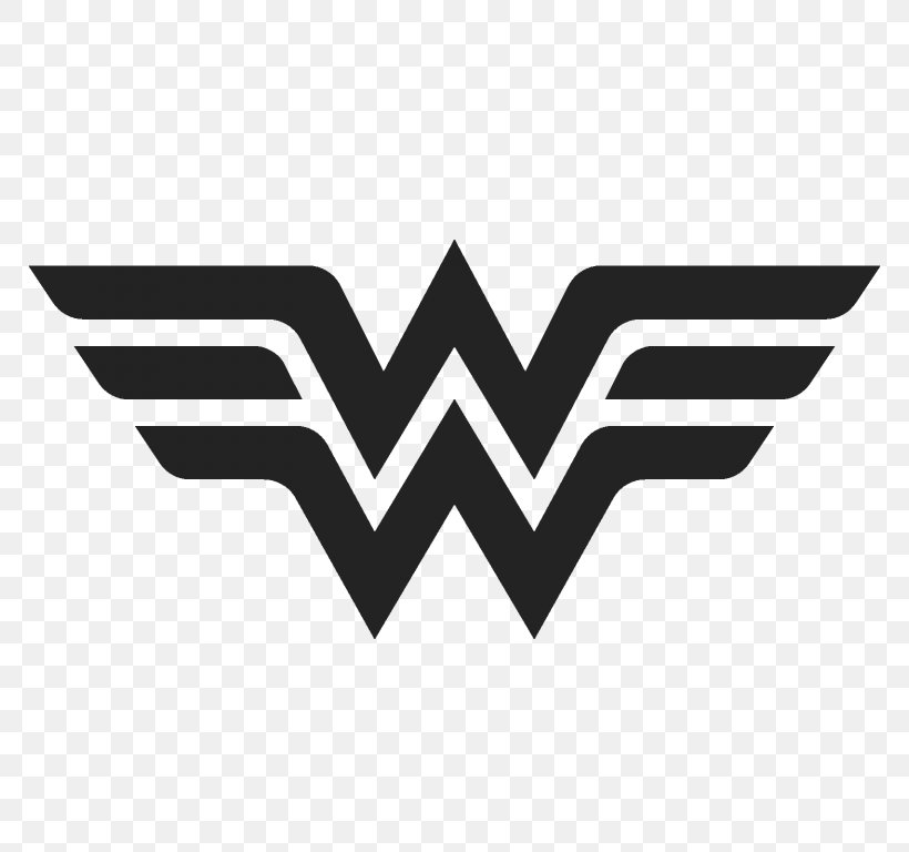 Wonder Woman Batman Vector Graphics Logo Clip Art, PNG, 768x768px, Wonder Woman, Batman, Black, Black And White, Brand Download Free
