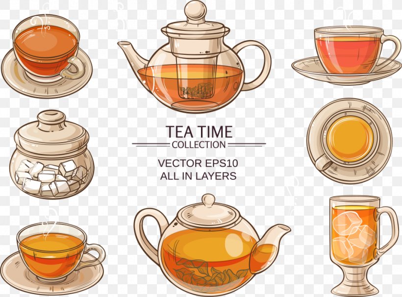 Iced Tea Teapot Illustration, PNG, 952x704px, Tea, Ceramic, Coffee Cup, Cup, Drawing Download Free