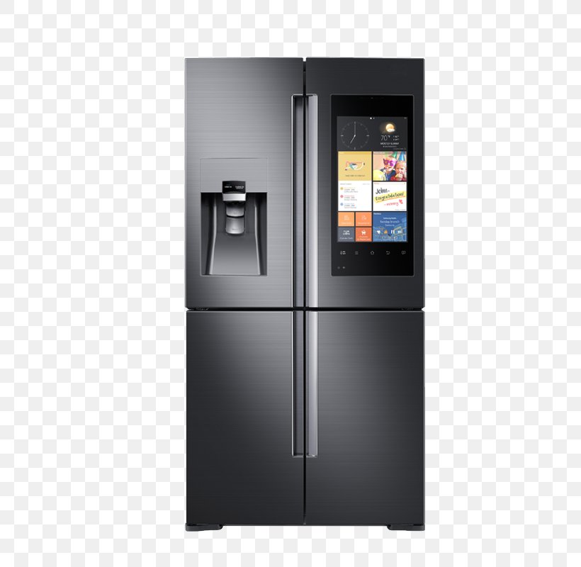 Internet Refrigerator Samsung Door Home Appliance, PNG, 800x800px, Refrigerator, Cubic Foot, Door, Doorbell, Energy Star Download Free