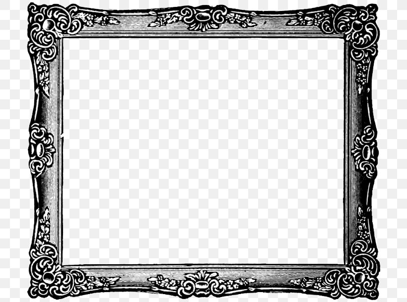 Picture Frame Clip Art, PNG, 720x608px, Picture Frame, Area, Art, Black And White, Blog Download Free