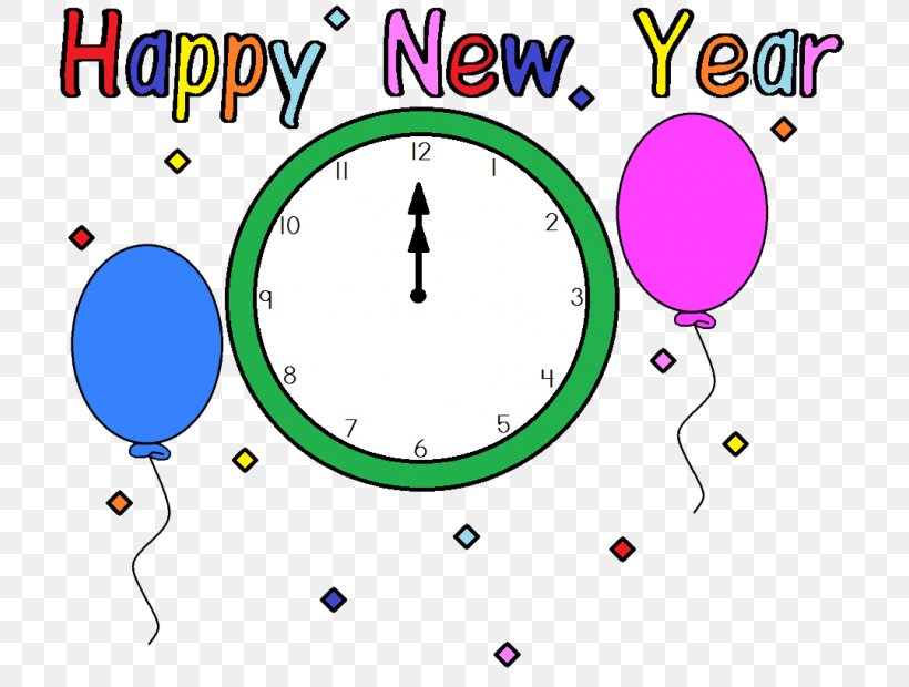 New Year's Day New Year's Eve Holiday Clip Art, PNG, 720x620px, New Year, Area, Balloon, Birthday, Christmas Download Free