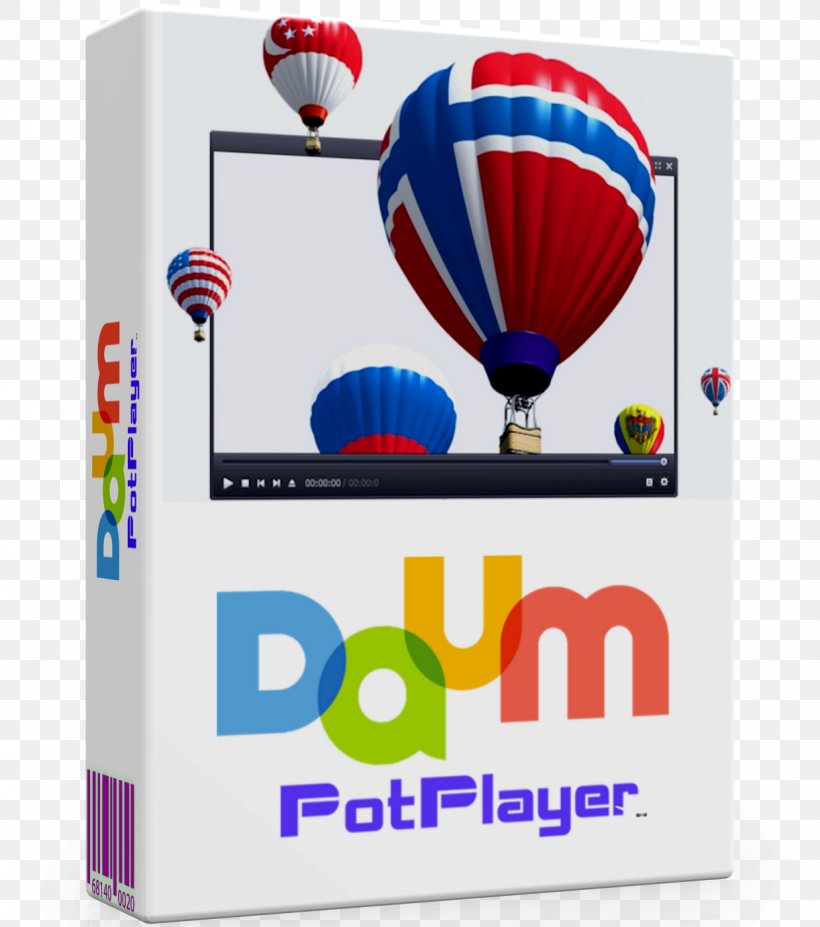 PotPlayer High Efficiency Video Coding VLC Media Player Computer Software, PNG, 1238x1400px, Potplayer, Balloon, Codec, Computer Software, Daum Download Free