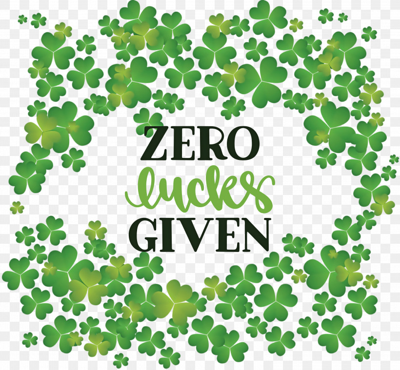 Zero Lucks Given Lucky Saint Patrick, PNG, 3000x2779px,  Download Free