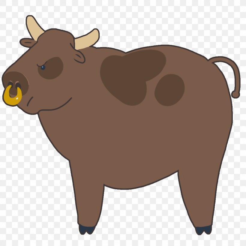 Cattle Tapir Cartoon, PNG, 1024x1024px, Cattle, Animal, Art, Bear, Bison Download Free
