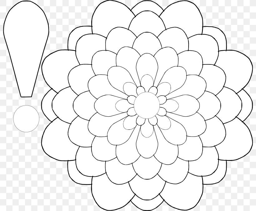 Floral Design Paper Flower Petal Pattern, PNG, 800x678px, Floral Design, Area, Artificial Flower, Black, Black And White Download Free