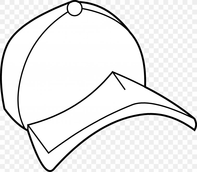 Baseball Cap Coloring Book Hat Clip Art, PNG, 4009x3489px, Baseball Cap, Area, Artwork, Baseball, Black Download Free