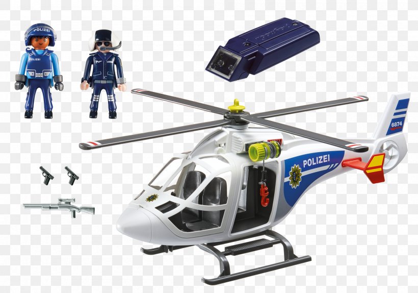 Helicopter Light Police Aviation Playmobil, PNG, 2000x1400px, Helicopter, Aircraft, Airplane, Floodlight, Helicopter Rotor Download Free