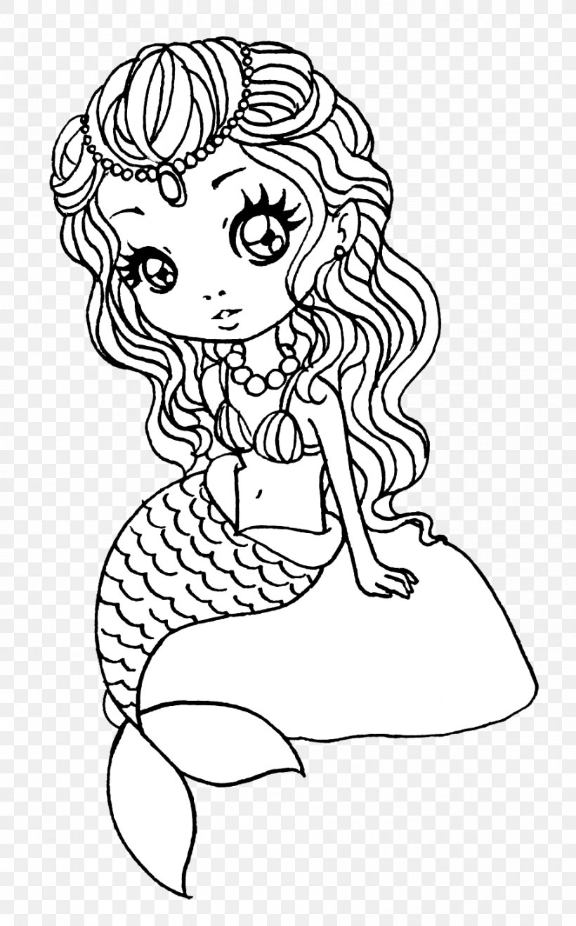 Mermaid Drawing Coloring Book Siren, PNG, 906x1456px, Watercolor, Cartoon, Flower, Frame, Heart Download Free