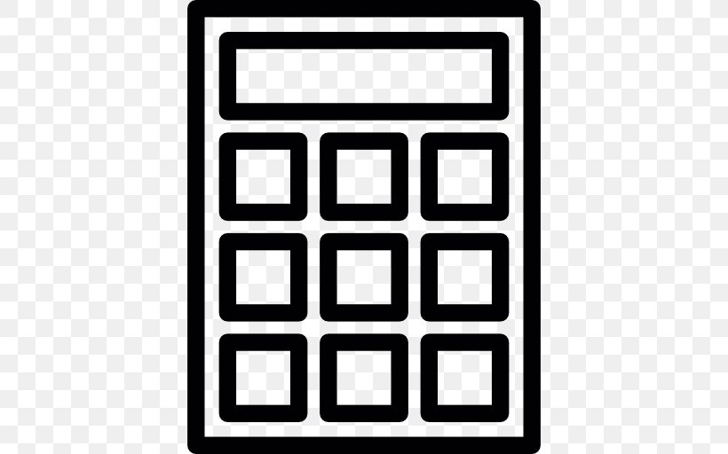 Calculation Calculator Pictogram, PNG, 512x512px, Calculation, Area, Black, Black And White, Calculator Download Free