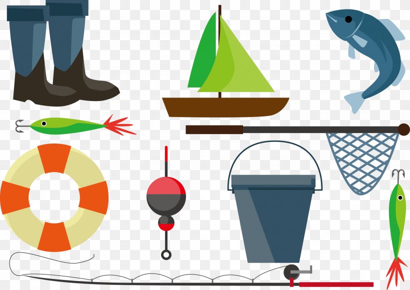 Fishing Net Fishing Rod Illustration, PNG, 2271x1608px, Fishing Net, Cartoon, Fishing, Fishing Rod, Hobby Download Free