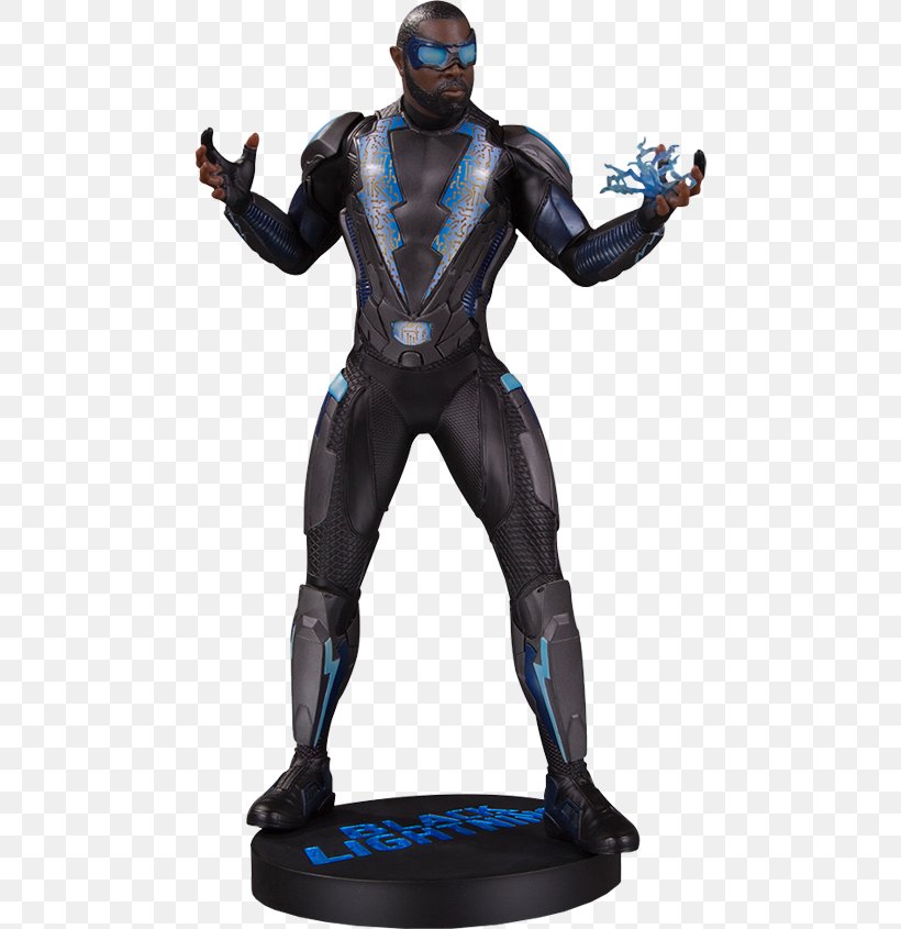 Black Lightning Wonder Woman Static DC Comics, PNG, 480x845px, Black Lightning, Action Figure, Character, Cress Williams, Cw Television Network Download Free