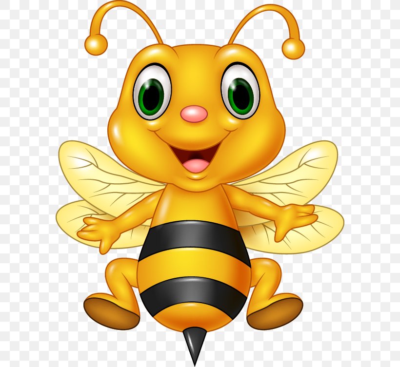 Honey Bee Clip Art, PNG, 592x753px, Bee, Animation, Art, Arthropod, Bumblebee Download Free