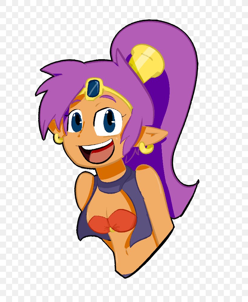 Shantae: Half-Genie Hero DeviantArt InkiCrow, PNG, 720x1000px, Watercolor, Cartoon, Flower, Frame, Heart Download Free