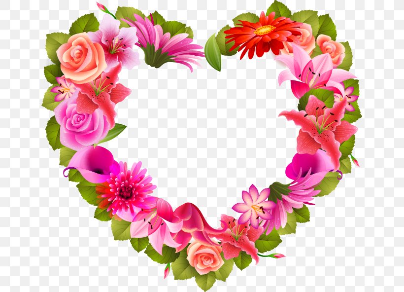 Heart Flower Valentine's Day Clip Art, PNG, 651x592px, Heart, Artificial Flower, Cut Flowers, Description, Floral Design Download Free