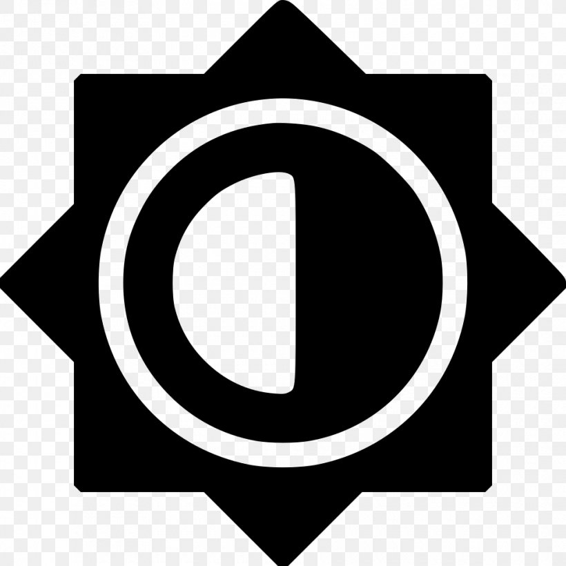 Black And White Logo Brand, PNG, 980x980px, Symbol, Audio Video Interleave, Black And White, Brand, Logo Download Free