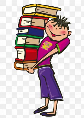 Study Clipart - Book Student Reading Clip Art PNG