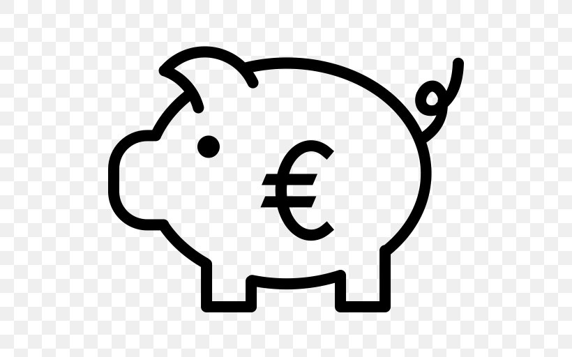 Piggy Bank Coin Finance, PNG, 512x512px, Bank, Area, Bitcoin, Black And White, Coin Download Free