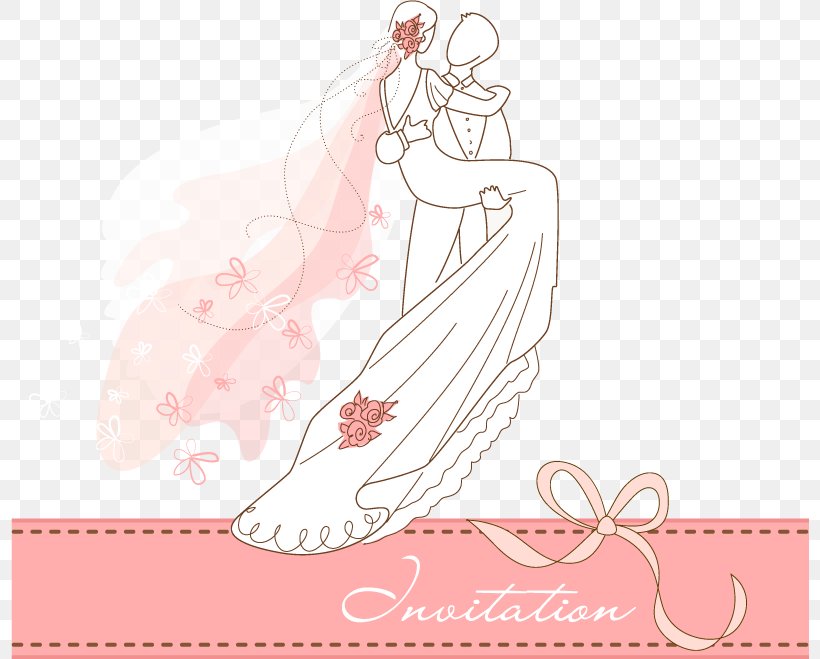 Wedding Invitation Bridegroom, PNG, 800x659px, Watercolor, Cartoon, Flower, Frame, Heart Download Free