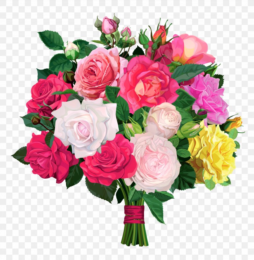 Flower Bouquet Rose Clip Art, PNG, 5411x5529px, Flower Bouquet, Annual Plant, Artificial Flower, Cut Flowers, Floral Design Download Free