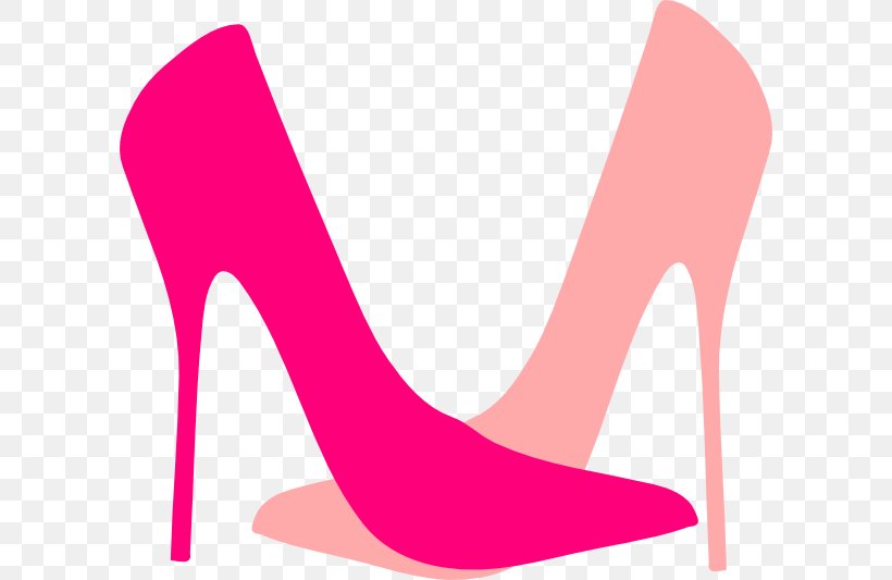 High-heeled Footwear Stiletto Heel Shoe Pink Clip Art, PNG, 600x533px, Watercolor, Cartoon, Flower, Frame, Heart Download Free