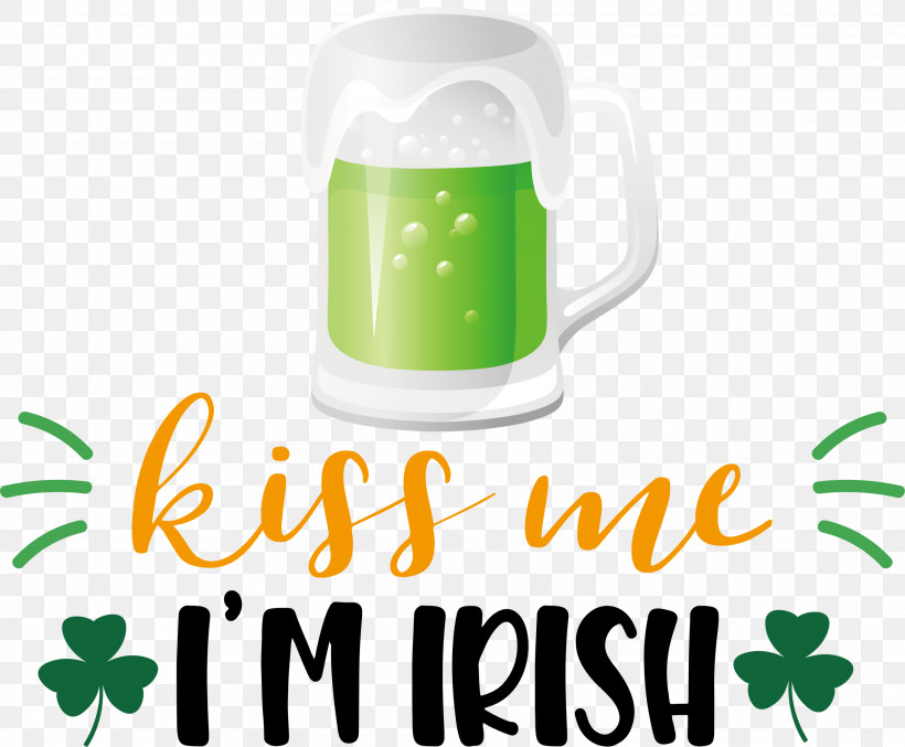 Kiss Me Irish Patricks Day, PNG, 3000x2478px, Kiss Me, Coffee, Coffee Cup, Drinkware, Green Download Free