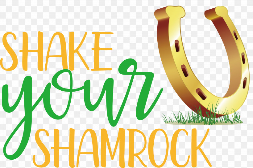 Saint Patrick Patricks Day Shake Your Shamrock, PNG, 3257x2157px, Saint Patrick, Banana, Happiness, Meter, Patricks Day Download Free