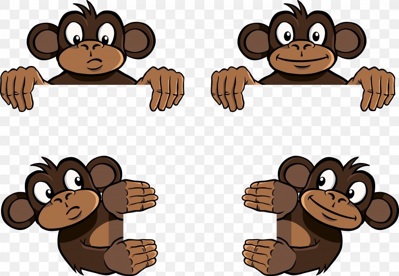 Three Wise Monkeys Royalty-free, PNG, 4490x3119px, Three Wise Monkeys, Animal Figure, Art, Carnivoran, Cartoon Download Free