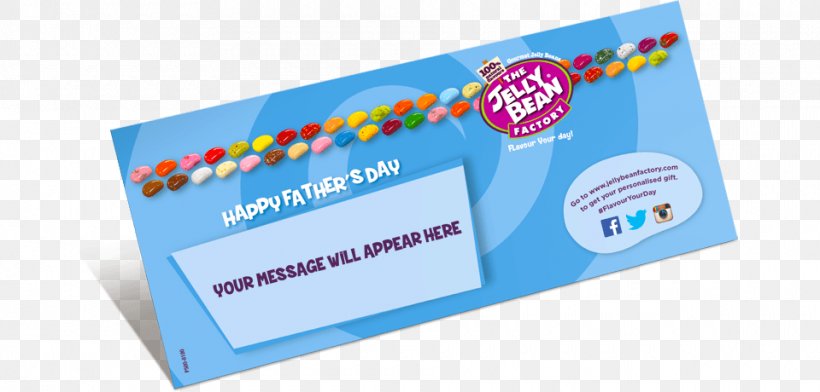 Gift Father's Day The Jelly Bean Factory, PNG, 960x460px, Gift, Blue, Brand, Father, Flavor Download Free