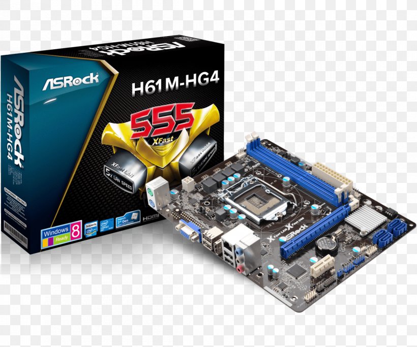 Intel LGA 1155 ASRock H61M, PNG, 1200x1000px, Intel, Asrock, Celeron, Chipset, Computer Download Free