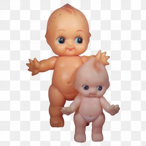 Doll - Kewpie Bisque Doll Antique Toy PNG