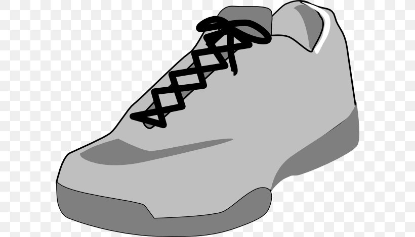 Shoe Sneakers High-top Free Content Clip Art, PNG, 600x470px, Shoe, Air Jordan, Athletic Shoe, Black, Black And White Download Free