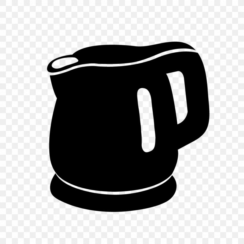 Electric Kettle Electricity Electric Water Boiler Clip Art, PNG, 1100x1100px, Kettle, Black, Black And White, Cooking Ranges, Crock Download Free