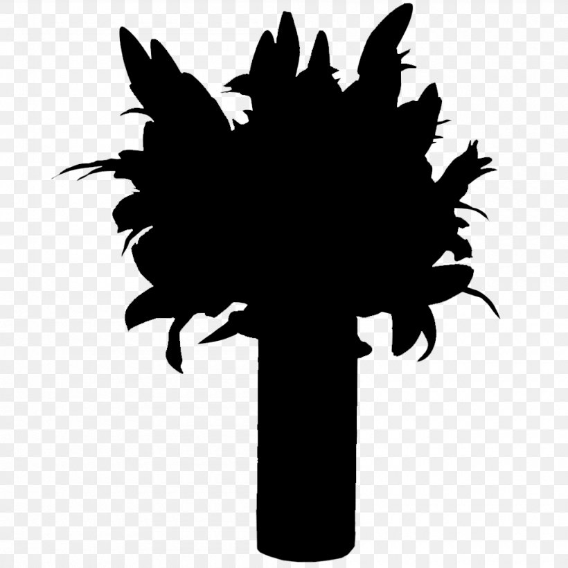 Leaf Clip Art Flowering Plant Silhouette, PNG, 1000x1000px, Leaf, Arecales, Black M, Flower, Flowering Plant Download Free