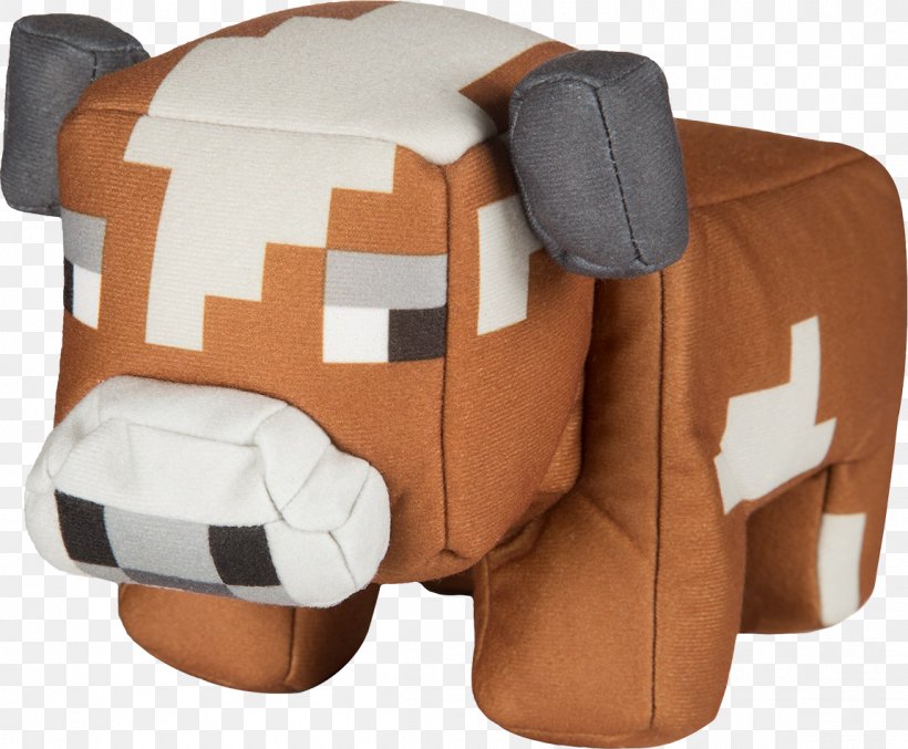 Minecraft Cattle Stuffed Animals & Cuddly Toys Plush, PNG, 1150x950px, Minecraft, Brown, Cattle, Enderman, Jinx Download Free