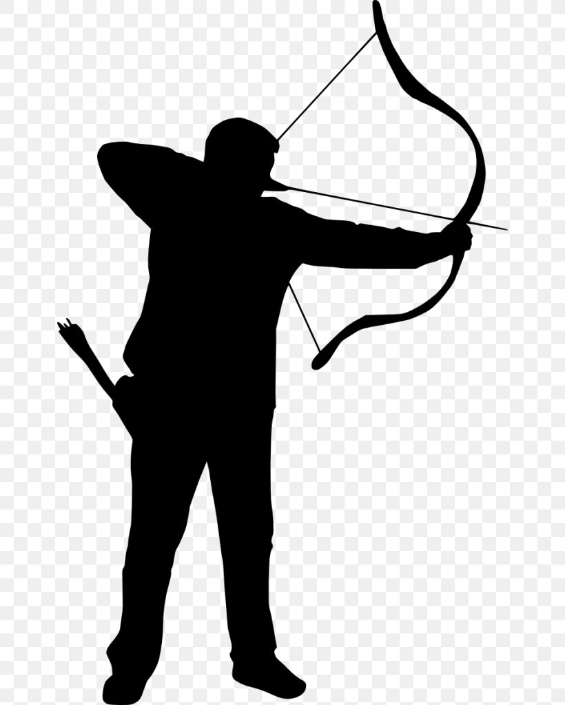 Silhouette Clip Art, PNG, 654x1024px, Silhouette, Archery, Arm, Black, Black And White Download Free