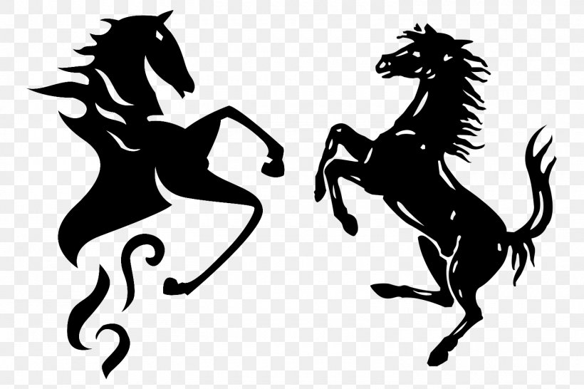 LaFerrari Logo Prancing Horse, PNG, 1500x1000px, Ferrari, Black And White, Brand, Car, Decal Download Free