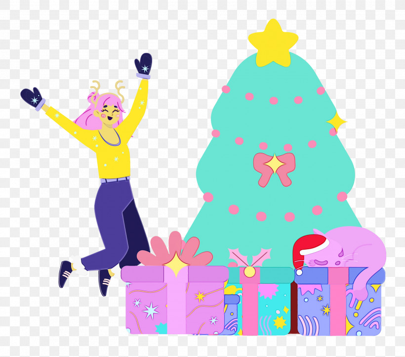 Party Hat, PNG, 2500x2204px, Christmas Tree, Cartoon, Christmas, Geometry, Hat Download Free