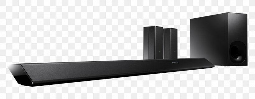 Soundbar 5.1 Surround Sound Home Theater Systems Sony HT-RT5 Sony Corporation, PNG, 1014x396px, 51 Surround Sound, Soundbar, Audio, Communication Channel, Computer Monitor Accessory Download Free