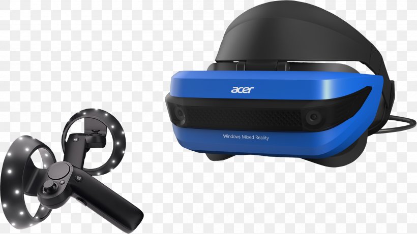 Virtual Reality Headset Head-mounted Display Dell Hewlett-Packard Windows Mixed Reality, PNG, 2510x1414px, Virtual Reality Headset, Dell, Hardware, Headmounted Display, Headphones Download Free