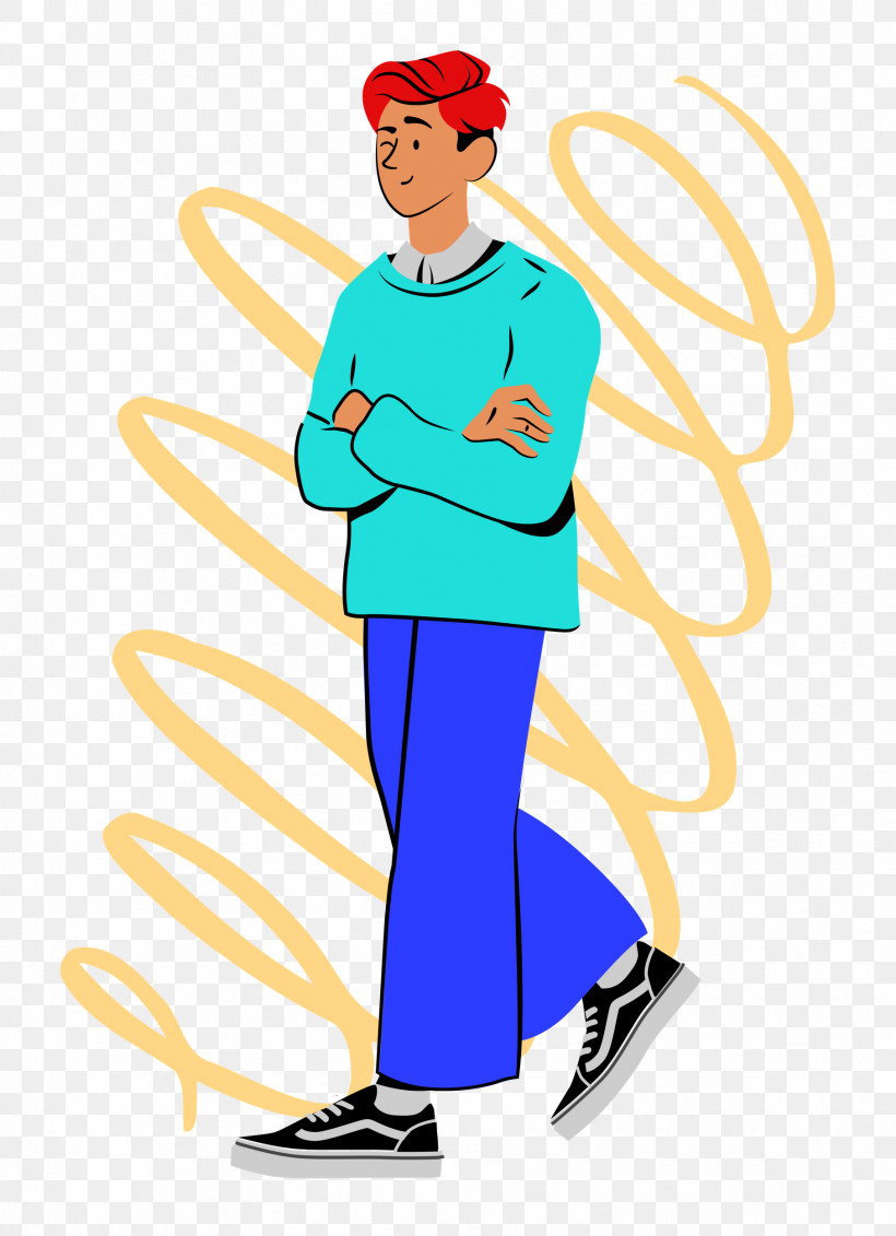 Electric Blue M Electric Blue / M Clothing Shoe, PNG, 1812x2500px, Cartoon Man, Character, Clothing, Electric Blue M, Joint Download Free