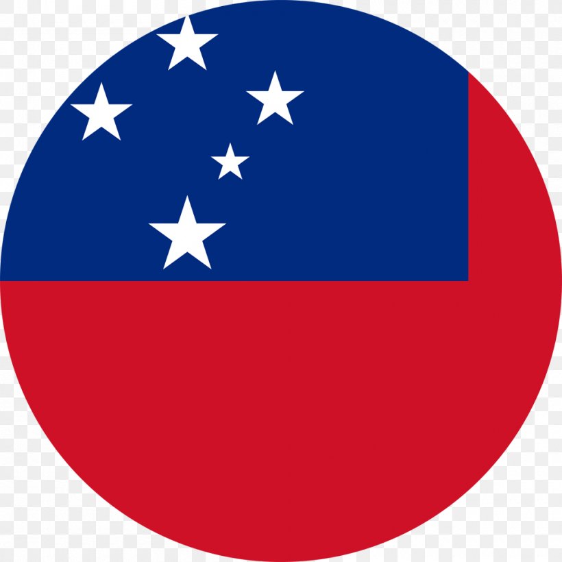 Flag Of Samoa Flag Of American Samoa Flag Of Curaçao, PNG, 1000x1000px, Flag Of Samoa, Area, Blue, Flag, Flag Of American Samoa Download Free