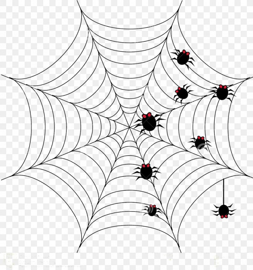 Spider Web Halloween Drawing Clip Art, PNG, 1010x1080px, Spider, Area, Art, Black And White, Branch Download Free