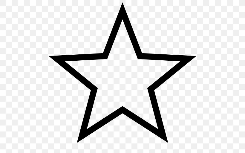 Star Drawing, PNG, 512x512px, Star, Area, Black And White, Color, Coloring Book Download Free