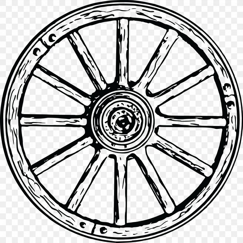 Car Wagon Wheel Clip Art, PNG, 4000x4001px, Car, Alloy Wheel, Auto Part, Bicycle Part, Bicycle Wheel Download Free