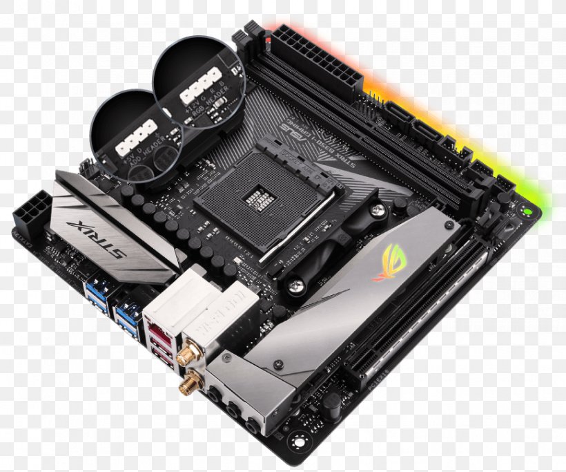 Socket AM4 Mini-ITX Motherboard DDR4 SDRAM ASUS, PNG, 868x723px, Socket Am4, Asrock Fatal1ty X370 Gaming Itxac, Asus, Central Processing Unit, Computer Component Download Free