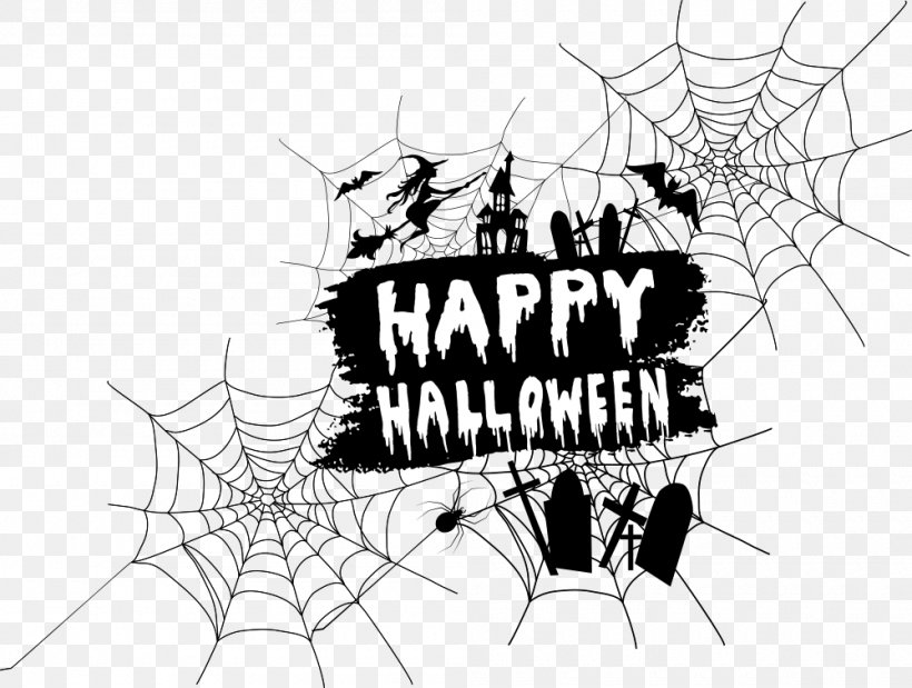 Vector Halloween Cobwebs, PNG, 1000x755px, Spider, Art, Black And White, Brand, Halloween Download Free