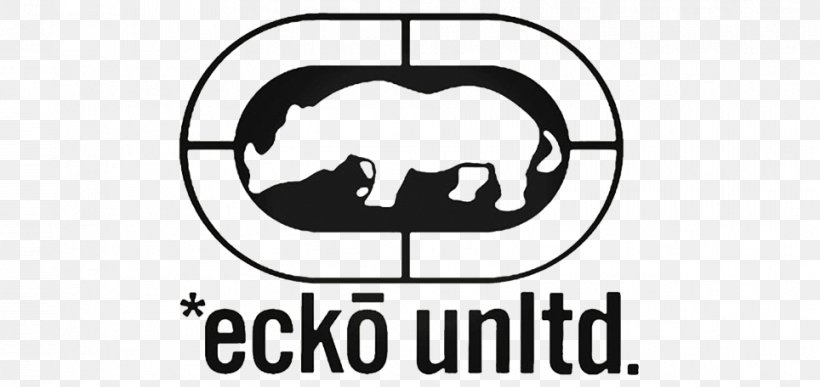 Ecko Unlimited T-shirt Clothing Brand Decal, PNG, 964x456px, Ecko Unlimited, Area, Black, Black And White, Brand Download Free