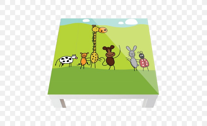 Giraffe Rectangle Birthday Cartoon Network Font, PNG, 500x500px, Giraffe, Birthday, Cartoon Network, Giraffidae, Grass Download Free