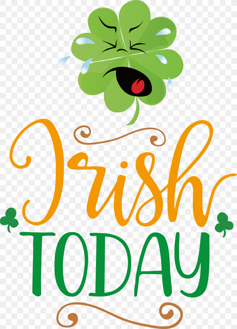 Irish Today Saint Patrick Patricks Day, PNG, 2168x3000px, Saint Patrick, Floral Design, Fruit, Happiness, Leaf Download Free
